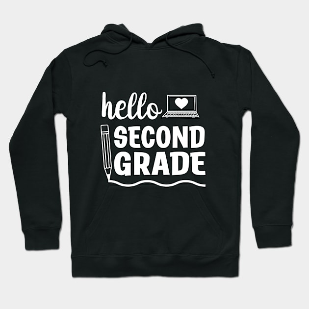 Hello Second Grade Hoodie by Attia17